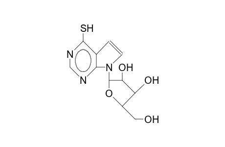 7.beta.-D-Ribofuranosyl-pyrrolo(2,3-D)pyrimidine-4-thione