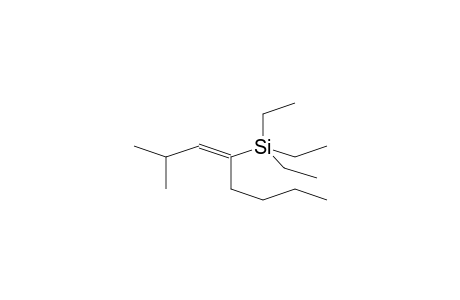 SILANE, TRIETHYL[1-(2-METHYLPROPYLIDENE)PENTYL]-