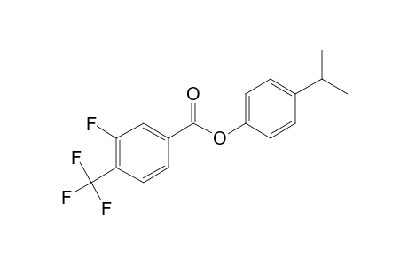 3-Fluoro-4-trifluoromethylbenzoic acid, 4-isopropylphenyl ester