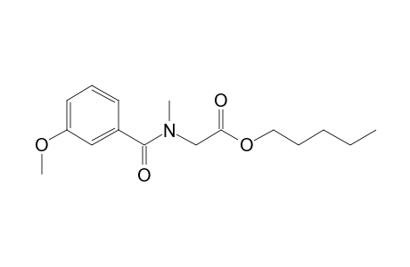 Sarcosine, N-(3-methoxybenzoyl)-, pentyl ester