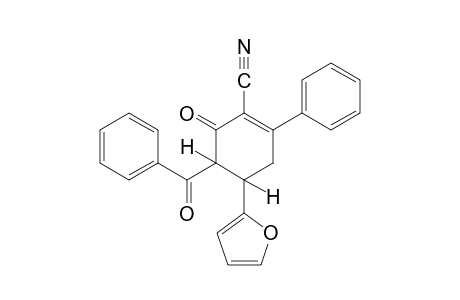 5-benzoyl-4-(2-furyl)-6-oxo-2-phenyl-1-cyclohexene-1-carbonitrile