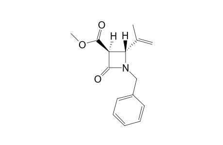 Methyl N-benzyl-2-(propen-2-yl)azetidin-4-one-3-carboxylate