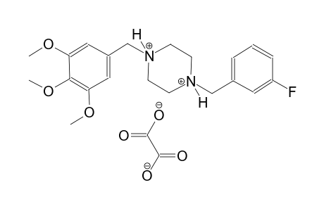 1-(3-fluorobenzyl)-4-(3,4,5-trimethoxybenzyl)piperazinediium oxalate