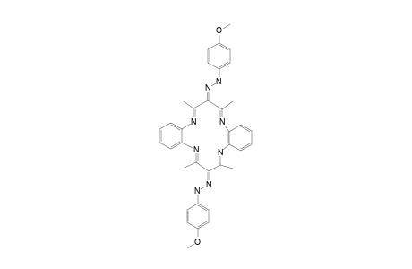 7,16-BIS-(4-METHOXYPHENYLAZO)-6,8,15,17-TETRAMETHYLDIBENZO-[B,I]-[1,4,8,11]-TETRAAZACYCLOTETRADECINE