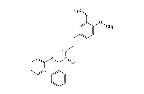 N-(3,4-dimethoxyphenethyl)-2-phenyl-2-[(2-pyridyl)thio]acetamide