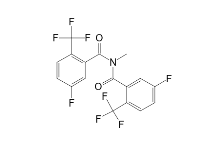 Benzamide, 2-trifluoromethyl-5-fluoro-N-(2-trifluoromethyl-5-fluorobenzoyl)-N-methyl-