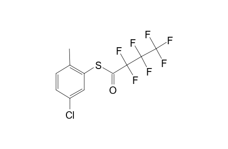 5-Chloro-2-methylthiophenol, S-heptafluorobutyryl-