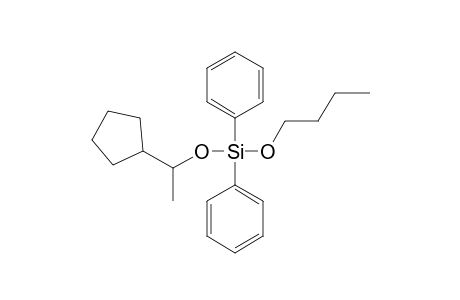 Silane, diphenylbutoxy(1-cyclopentylethoxy)-