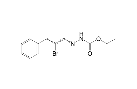 3-(beta-bromocinnamylidene)carbazic acid, ethyl ester