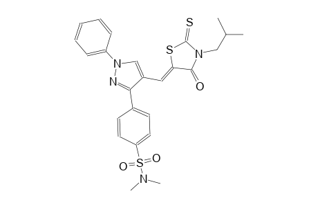 benzenesulfonamide, N,N-dimethyl-4-[4-[(Z)-[3-(2-methylpropyl)-4-oxo-2-thioxo-5-thiazolidinylidene]methyl]-1-phenyl-1H-pyrazol-3-yl]-