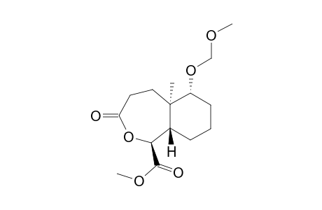 Methyl (1b,5aa,6a,9ab)-6-methoxymethyloxy-5a-methyl-3-oxodecahydro-2-benzoxepine-1-carboxylate