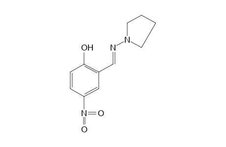 4-nitro-2-(N-1-pyrrolidinylformimidoyl)phenol