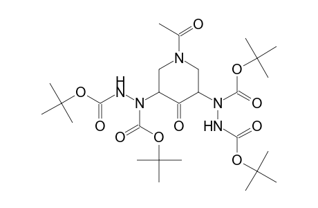 Tetra-tert-butyl 1,1'-(1-Acetyl-4-oxopiperidine-3,5-diyl)di(hydrazine-1,2-dicarboxylate)