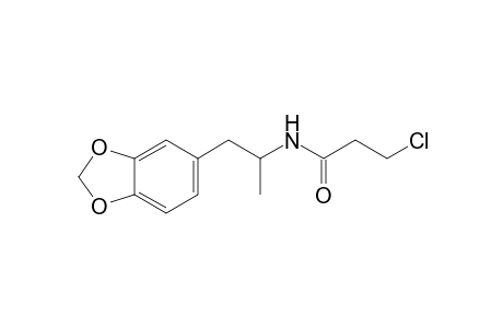 3-chloro-N-[alpha-methyl-3,4-(methylenedioxy)phenethyl]propionamide