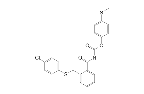 {alpha-[(p-chlorophenyl)thio]-o-toluoyl}carbamic acid, p-(methylthio)phenyl ester