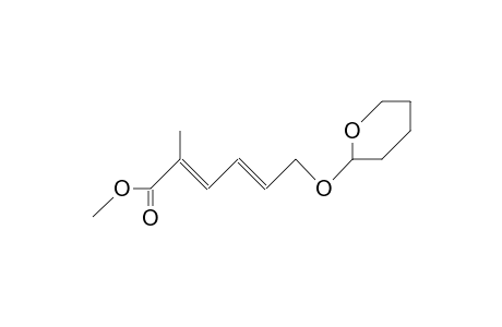 (2E,4E)-2-Methyl-6-tetrahydropyranyloxy-2,4-nonadienoic acid, methyl ester