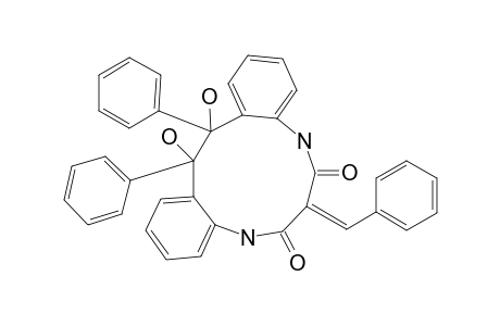 5H-Dibenzo[f,j][1,5]diazacycloundecine-6,8(7H,9H)-dione, 14,15-dihydro-14,15-dihydroxy-14,15-diphenyl-7-(phenylmethylene)-