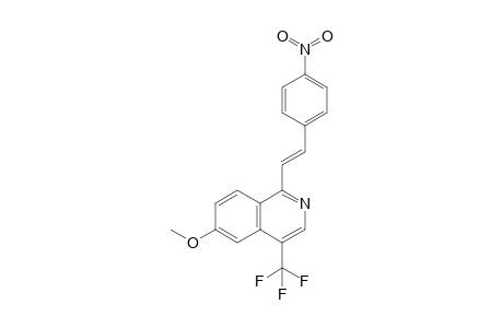 6-Methoxy-1-[(E)-2-(4-nitrophenyl)ethenyl]-4-(trifluoromethyl)isoquinoline