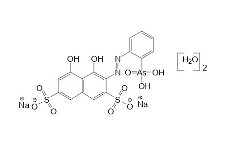 3-[(o-arsonophenyl)azo]-4,5-dihydroxy-2,7-naphthalenedisulfonic acid, disodium salt, dihydrate