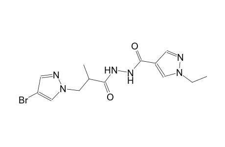 N'-[3-(4-bromo-1H-pyrazol-1-yl)-2-methylpropanoyl]-1-ethyl-1H-pyrazole-4-carbohydrazide