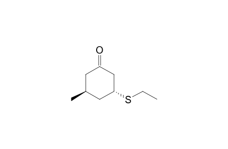 Trans-3-(ethylthio)-5-methylcyclohexanone