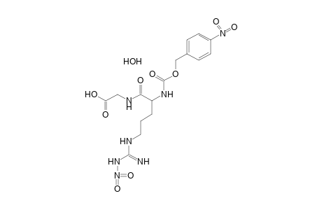 N-[N2-carboxy-N5-(nitroamidino)-L-ornithyl]glycine, N2-(p-nitrobenzyl)ester, hydrate