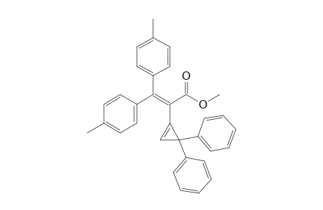 Methyl 3,3-di(p-methylphenyl)-2-(2,2-di(phenyl)cyclopropenyl)prop-2-enoate