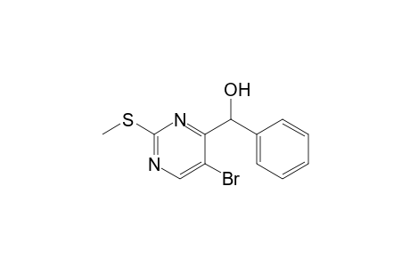 4-(ALPHA-HYDROXYBENZYL)-5-BROMO-2-METHYLTHIOPYRIMIDINE