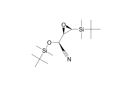 (1R*,2S*,3S*)-2-(TERT.-BUTYLDIMETHYLSILYLOXY)-4-(TERT.-BUTYLDIMETHYLSILYL)-3,4-EPOXYBUTANENITRILE