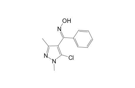 (E)-(5-CHLORO-1,3-DIMETHYL-1H-PYRAZOL-4-YL)-PHENYL-METHANONE-OXIME