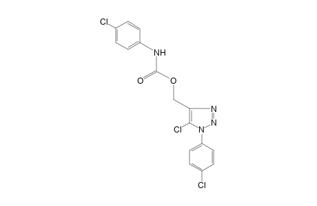 5-chloro-1-(p-chlorophenyl)-1H-1,2,3-triazole-4-methanol, p-chlorocarbanilate (ester)