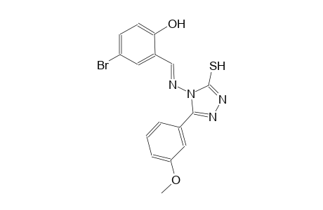 4-bromo-2-((E)-{[3-(3-methoxyphenyl)-5-sulfanyl-4H-1,2,4-triazol-4-yl]imino}methyl)phenol