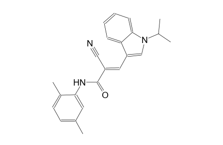 (2E)-2-cyano-N-(2,5-dimethylphenyl)-3-(1-isopropyl-1H-indol-3-yl)-2-propenamide