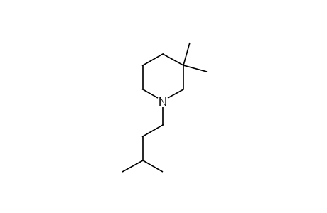 3,3-dimethyl-1-isopentylpiperidine