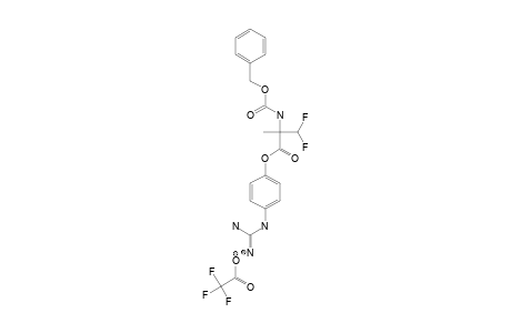 4-GUANIDINOPHENYL-N-(BENZYLOXYCARBONYL)-(ALPHA-DIFLUOROMETHYL)-ALANINEATE-TRIFLUOROACETATE