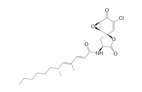 (2E,4E,6R)-N-[(1S,2R,3'S,6R)-4-chloro-2',5-diketo-spiro[7-oxabicyclo[4.1.0]hept-3-ene-2,5'-tetrahydrofuran]-3'-yl]-4,6-dimethyl-dodeca-2,4-dienamide