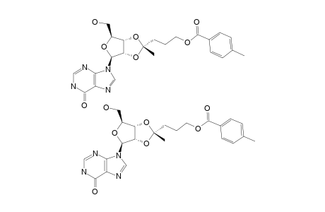 #5;(R/S)-3-[(3AS,4R,6R,6AS)-4-(HYDROXYMETHYL)-2-METHYL-6-(6-OXO-1,6-DIHYDROPURIN-9-YL)-TETRAHYDROFURO-[3,4-D]-[1,3]-DIOXOL-2-YL]-PROPYL-4-METHYLBENZOATE;MIXTUR