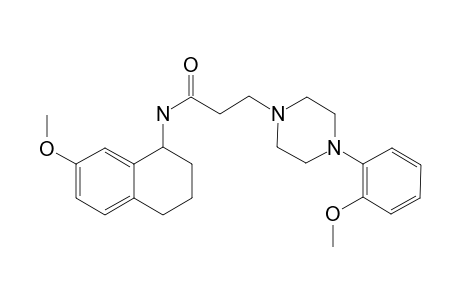 N-(7-Methoxy-1,2,3,4-tetrahydronaphthalen-1-yl)-4-(2-methoxyphenyl)-1-piperinazinepropanamide