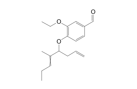 3-ethoxy-4-((5-methylocta-1,5-dien-4-yl)oxy)benzaldehyde