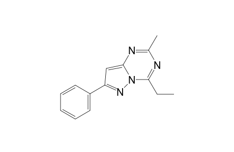 4-ethyl-2-methyl-7-phenylpyrazolo[1,5-a]-s-triazine