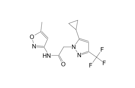 2-[5-cyclopropyl-3-(trifluoromethyl)-1H-pyrazol-1-yl]-N-(5-methyl-3-isoxazolyl)acetamide