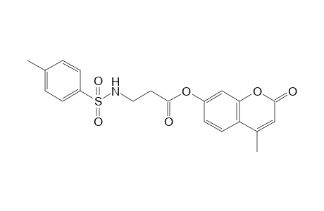 4-methyl-2-oxo-2H-chromen-7-yl 3-{[(4-methylphenyl)sulfonyl]amino}propanoate