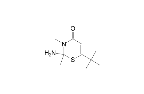 2-Amino-3,4-dihydro-2,3-dimethyl-6-tert-butyl-2H-1,3-thiazin-4-one