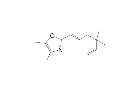 2-[(1E)-4,4-dimethylhexa-1,5-dienyl]-4,5-dimethyl-1,3-oxazole