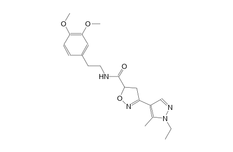 5-isoxazolecarboxamide, N-[2-(3,4-dimethoxyphenyl)ethyl]-3-(1-ethyl-5-methyl-1H-pyrazol-4-yl)-4,5-dihydro-