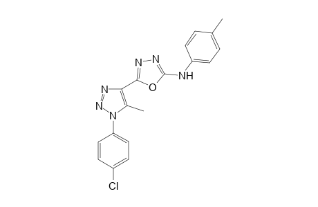 5-[1-(4-chlorophenyl)-5-methyl-1,2,3-triazol-4-yl]-N-(4-methylphenyl)-1,3,4-oxadiazol-2-amine