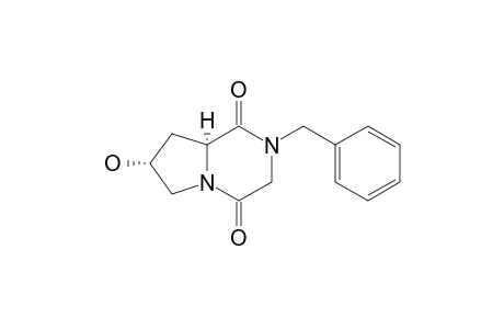 (7R,8aS)-2-(benzyl)-7-hydroxy-6,7,8,8a-tetrahydro-3H-pyrrolo[2,1-c]pyrazine-1,4-quinone