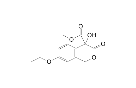 1H-2-Benzopyran-3-one, 7-ethoxy-4-hydroxy-4-methoxycarbonyl-