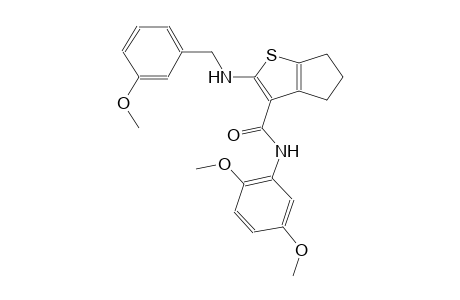 4H-cyclopenta[b]thiophene-3-carboxamide, N-(2,5-dimethoxyphenyl)-5,6-dihydro-2-[[(3-methoxyphenyl)methyl]amino]-