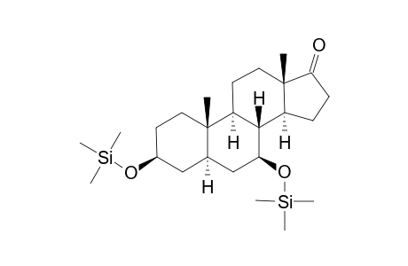 (3S,5R,7S,8R,9S,10S,13S,14S)-10,13-dimethyl-3,7-bis(trimethylsilyloxy)-1,2,3,4,5,6,7,8,9,11,12,14,15,16-tetradecahydrocyclopenta[a]phenanthren-17-one